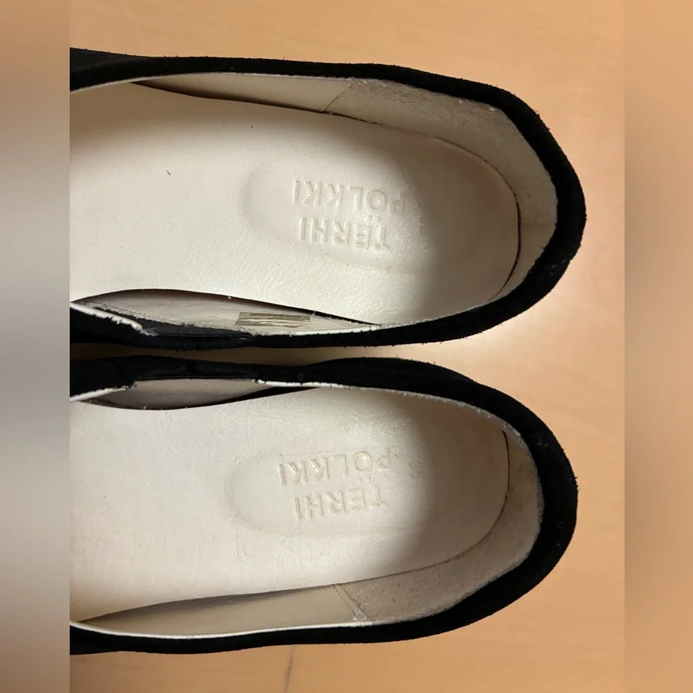 Terhi Polkki Black Suede Women's Clog - Picture 3 of 11